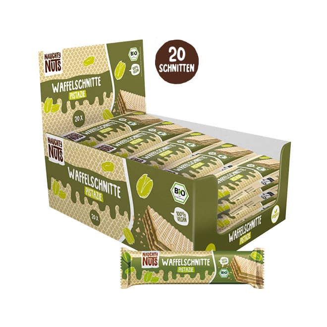 Naughty Nuts Waffelschnitte Bio Waffelschnitte Pistazie