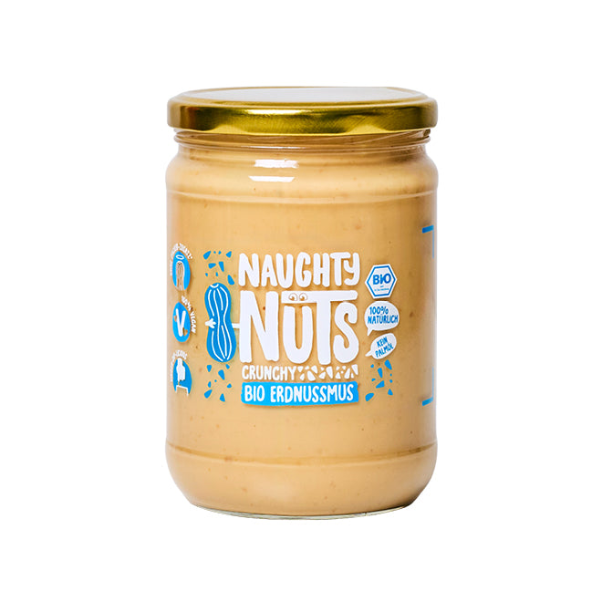 Bio Erdnussmus Crunchy (500g Glas)