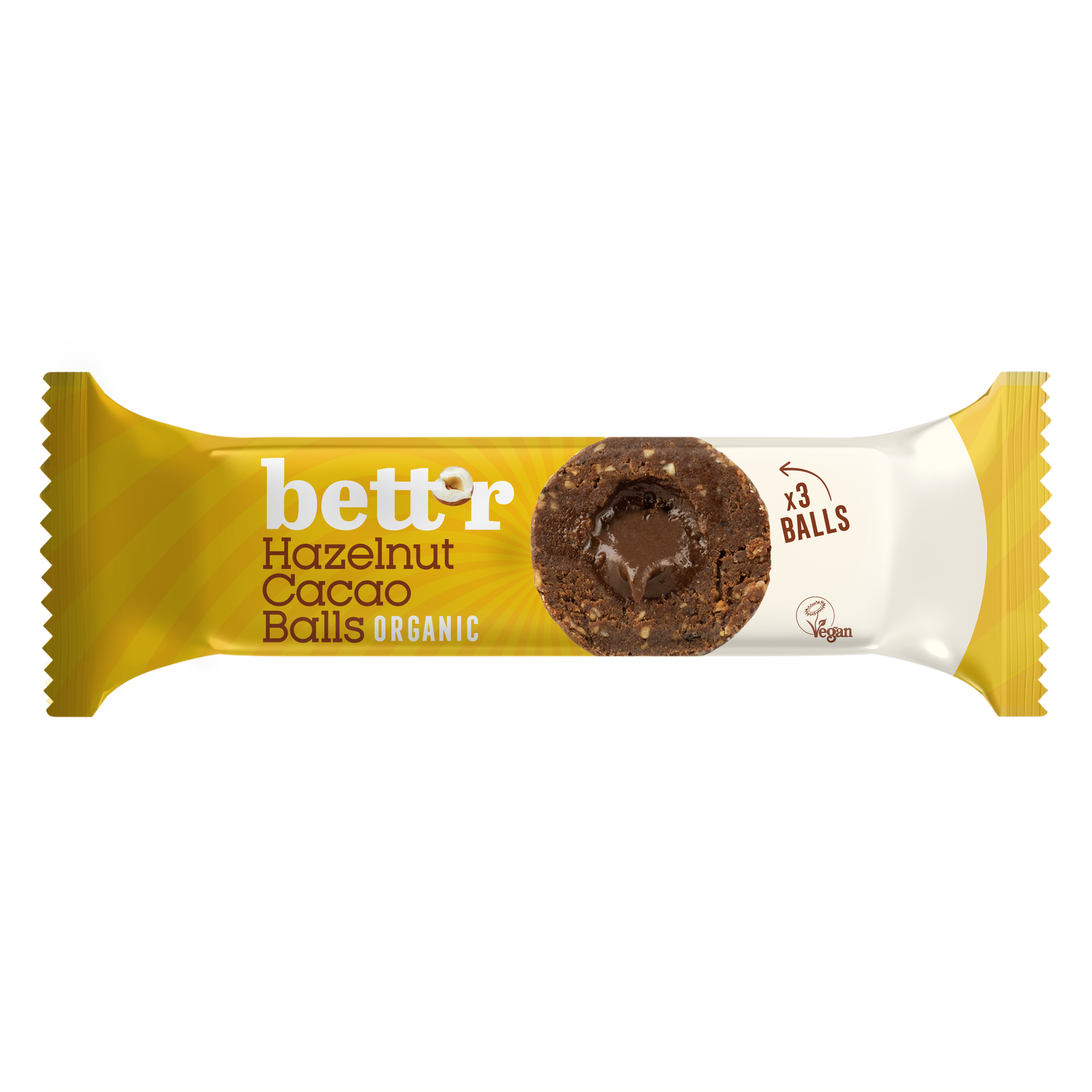 Bio Fruchtkugeln mit Haselnuss- und Kakaofüllung