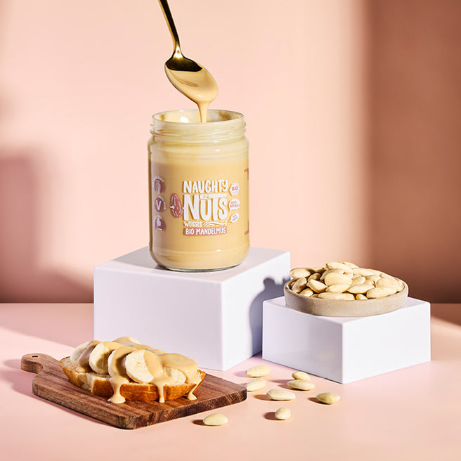 Bio Weißes Mandelmus (500g Glas)
