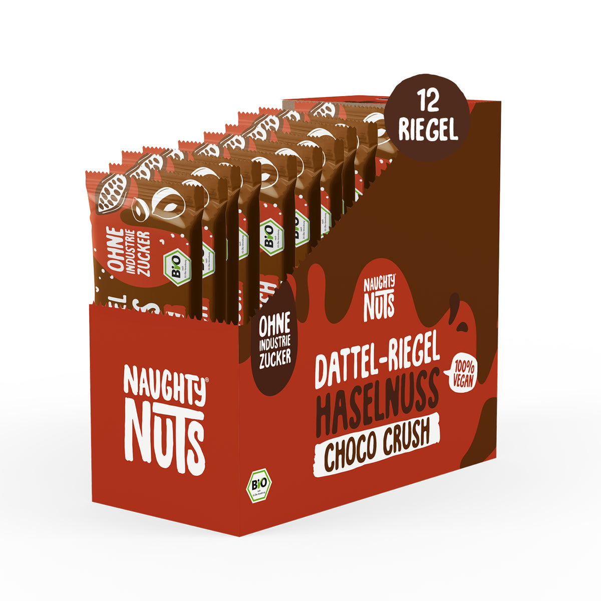 Bio Dattel-Riegel Haselnuss Choco Crush
