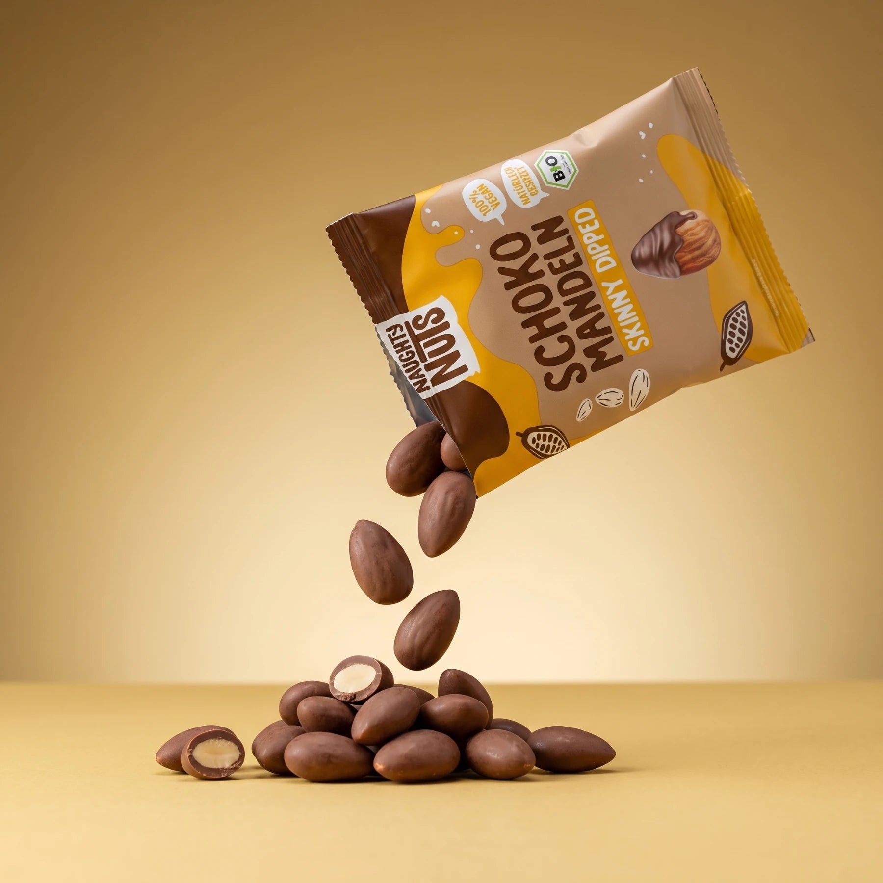 Bio Schoko-Mandeln (skinny dipped) - 10er Box